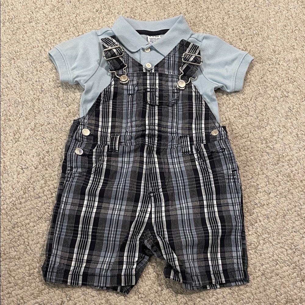 Infant Gymboree Polo & Overalls Set